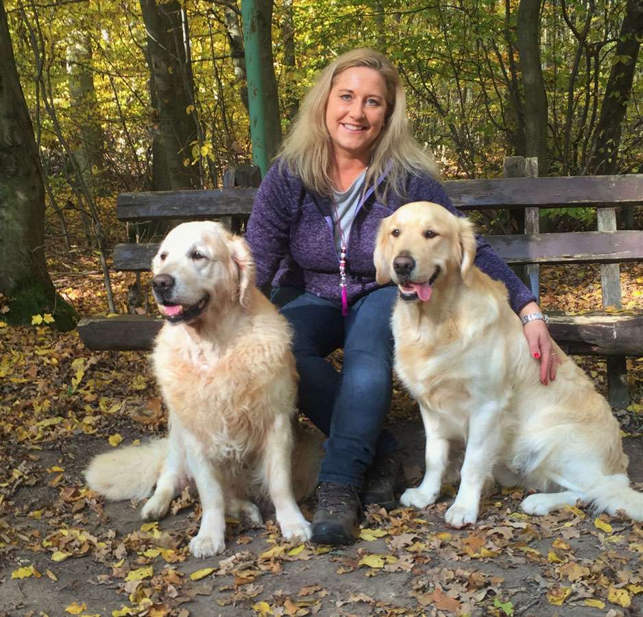 Julia Metzger mit Murphy & Toffee Julia Metzger mit Murphy & Toffee